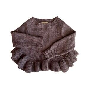 ❤️ GENUINE Kids By Oshkosh Boho Lavender Sweater Size 12 Months